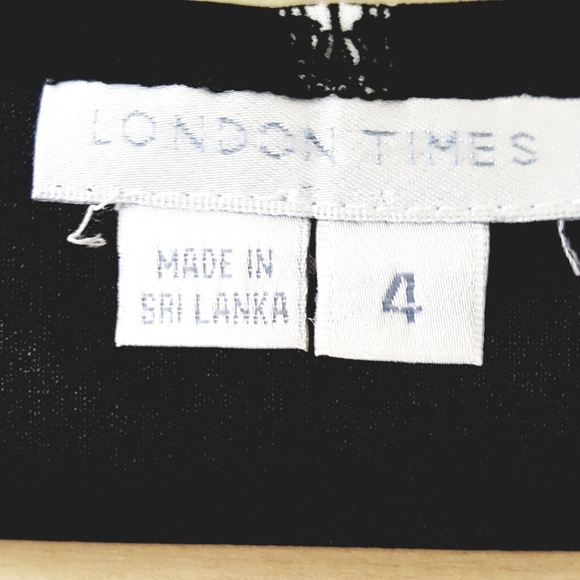 London Times // Black & Pink Paisley Shift Dress - Picture 6 of 6